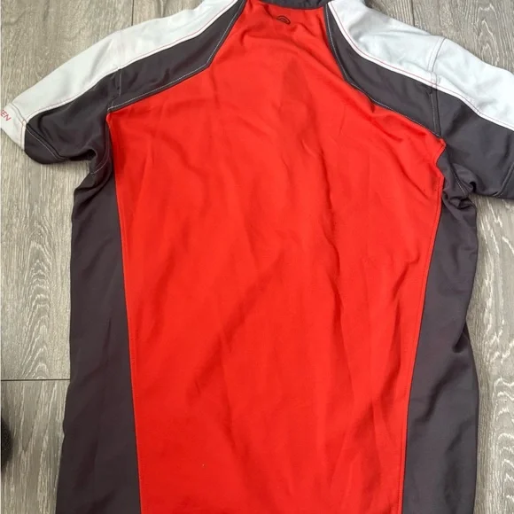 Galvin Green Vibrant Red and Gray Golf Polo Shirt - Picture 2 of 5